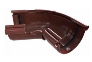 Угол желоба регулируемый Альта-Профиль Элит 120-145 градусов 125 мм коричневый