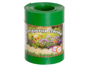 Бордюрна стрічка Салатова без перфорації, 0,65х150х9000 мм, ТМ Альта-Сад