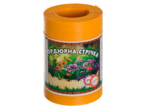 Бордюрна стрічка Жовта без перфорації, 0,65х150х9000 мм, ТМ Альта-Сад