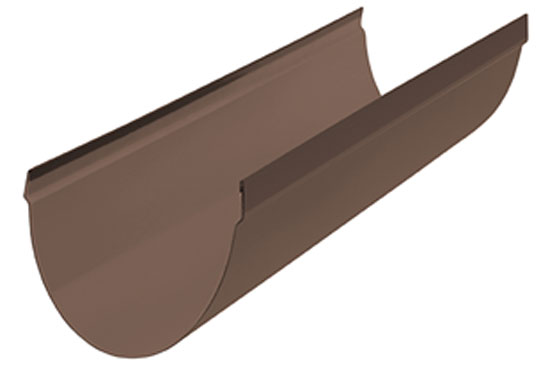 Желоб ПВХ Альта-Профиль Стандарт 74 мм коричневый