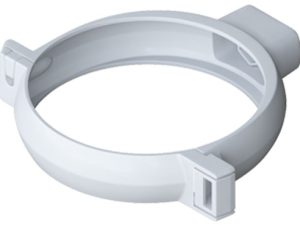 Хомут труби Еліт 95 мм Білий, Альта-Профіль