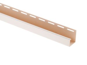 Планка Т-15 "J-trim" "BH" Альта-Профиль BlockHouse белая 3660 мм