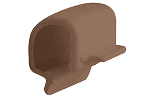 Клипса ПВХ Альта-Профиль Стандарт 74 мм коричневый