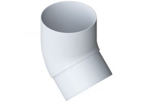 Колено трубы Альта-Профиль Элит 45 градусов 95 мм белый