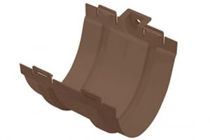Муфта желоба Альта-Профиль  Стандарт 74 мм коричневый