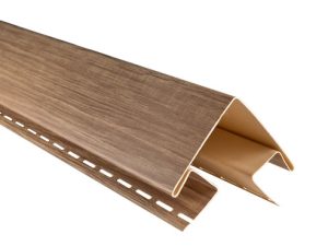 Планка К-12 наружный угол "Karelia BH-1" 3000 мм Орех