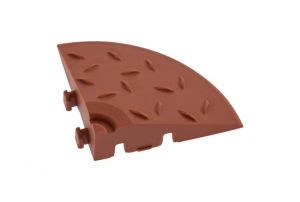 Угловой элемент обрамления газонной решетки, коричневый