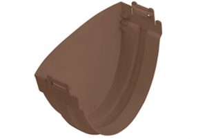 Заглушка желоба Альта-Профиль Стандарт 74 мм коричневый