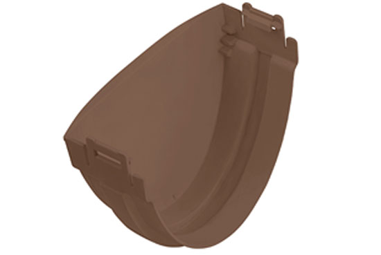 Заглушка желоба Альта-Профиль Стандарт 74 мм коричневый