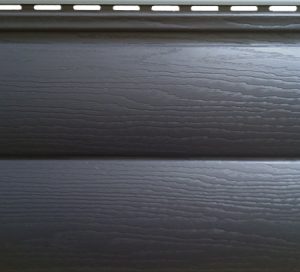 Сайдинг акриловый Альта-Профиль BlockHouse Slim двухпереломный 3660х230x1,1 мм графитовый
